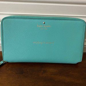 Kate Spade zip around passport wallet